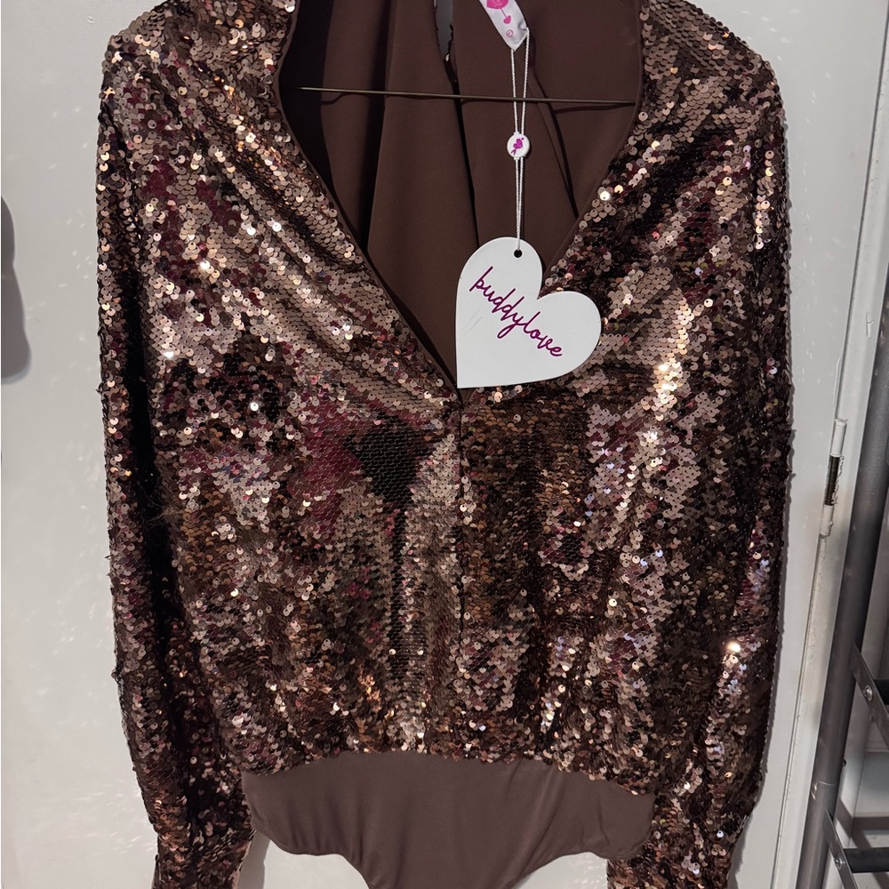 Buddylove Jenny bodysuit in copper bronze
